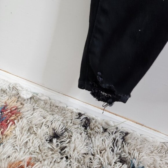 American Eagle The Dream Jean Black Curvy Hi-Rise Jegging Crop Jeans Button fly - Picture 4 of 11